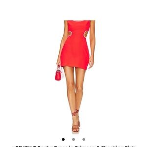 Amanda Uprichard Vibrant Red Mini Dress